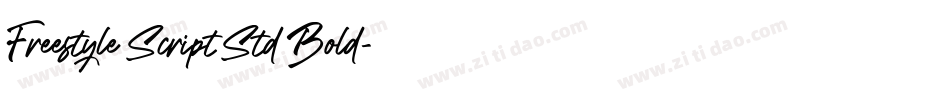 Freestyle Script Std Bold字体转换